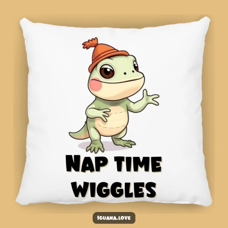 Funny Iguana Pillow: Silly Dance Comfort, Quirky & Fun Accent!
