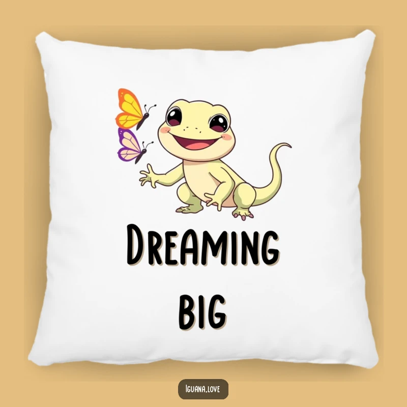 Funny Kawaii Iguana Pillow: Soft Cushion, Cute Chase, Adorable Funny Gift