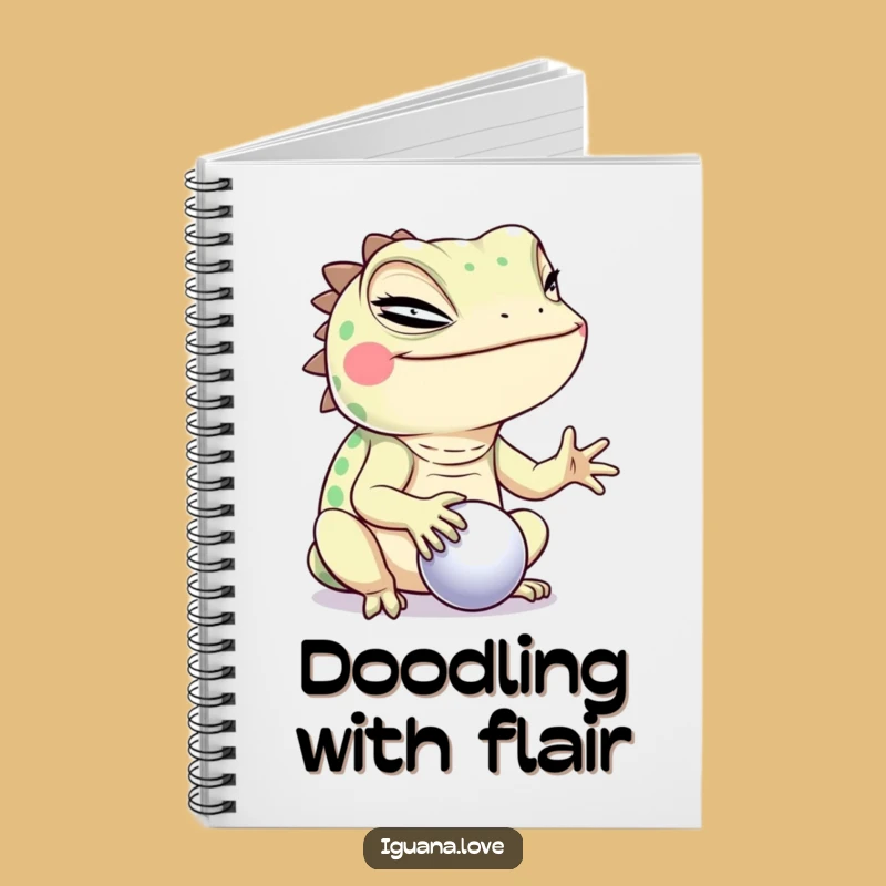Funny Winking Iguana Notebook - Humorous Reptile Diary for Tricks