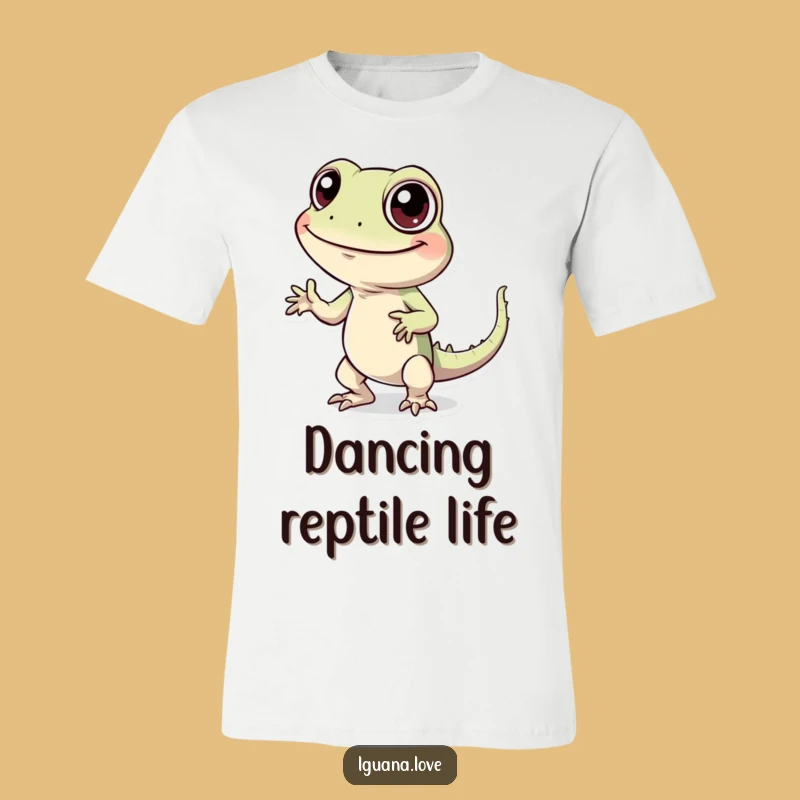 Funny Silly Dance Iguana T-Shirt - Cheerful Character Fun Tee Gift