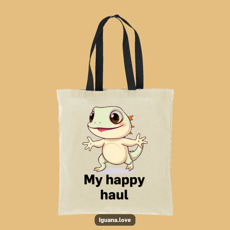 Funny Iguana Hop Tote Bag: Joyful Design, Practical, Perfect Funny Gift